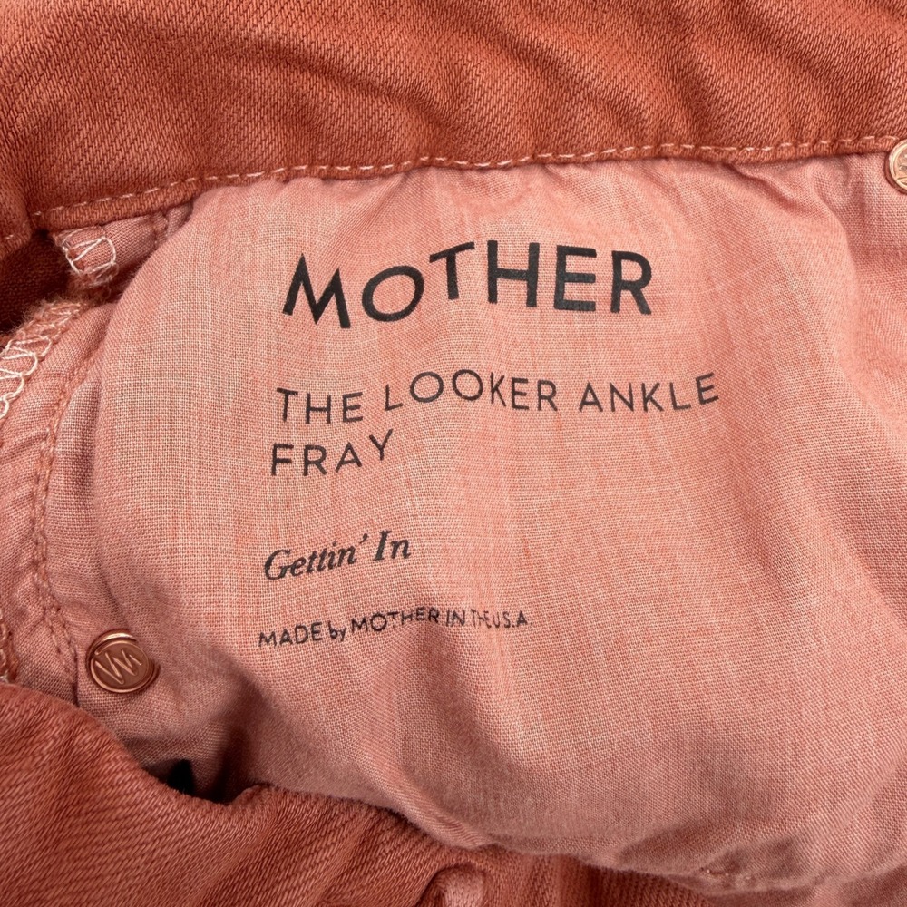 Mother The Looker Ankle Fray‎ in Coconut Shell Terracotta Size 29 - Picture 10 of 14